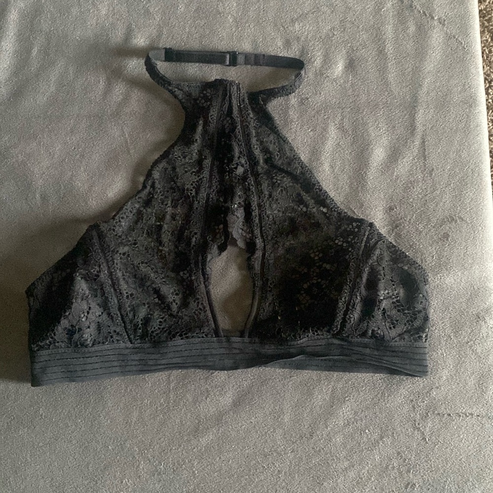 Intimate lace choker bra top.